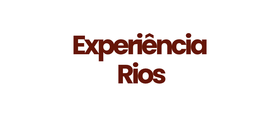 Título Experiência Rios Luisa Abram para catálogo de chocolates de origem de rios amazônicos.
