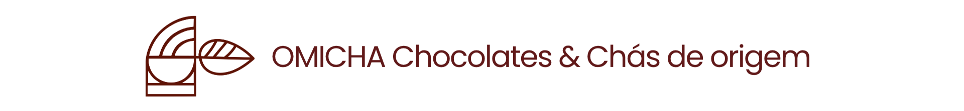 banner-header-catalogo-omicha.png Cabeçalho oficial da OMICHA com o logótipo em linhas marrom terroso e o texto "OMICHA Catálogo" sobre fundo claro, especializado em chás e chocolates de origem.